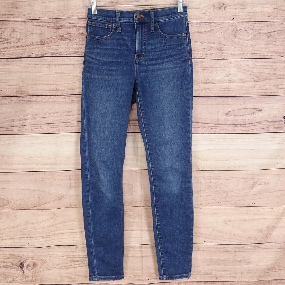 Madewell Roadtripper Skinny Jeans‎ Womens 26 Blue Med Wash Denim 26x27.5